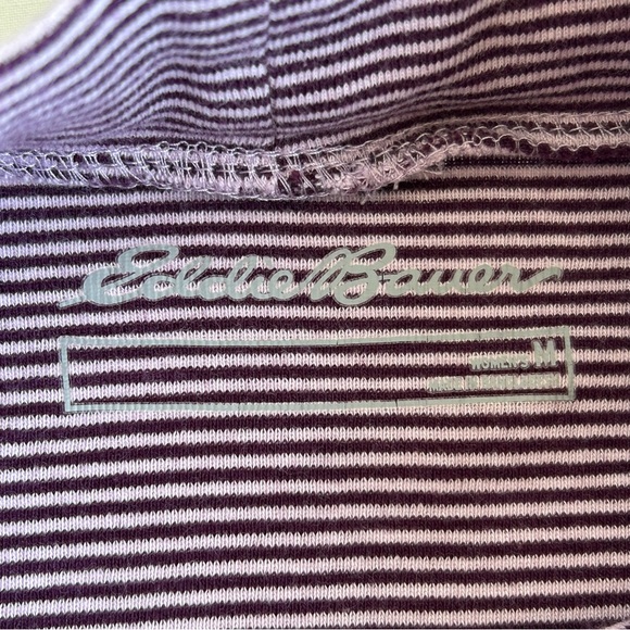 Eddie Bauer Stripe Sleeveless Mock Neck Tank Top - Picture 8 of 11